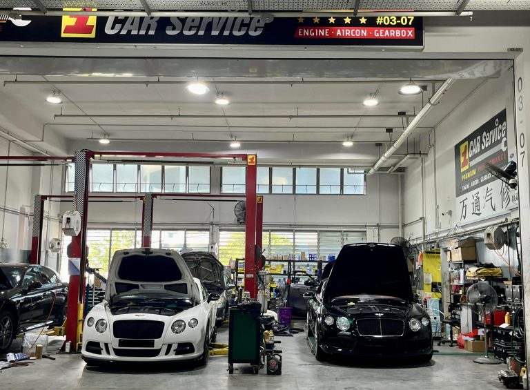 Multiple Bentleys being serviced at 1 Car Service Workshop