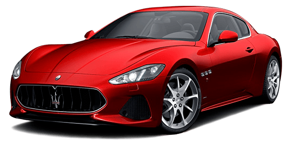 Red Maserati parked at a specialised Maserati Workshop for expert repair services.
